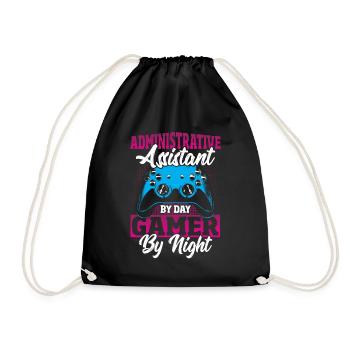 Assistante administrative le jour Joueur de nuit - Sac de sport léger - noir - Devant