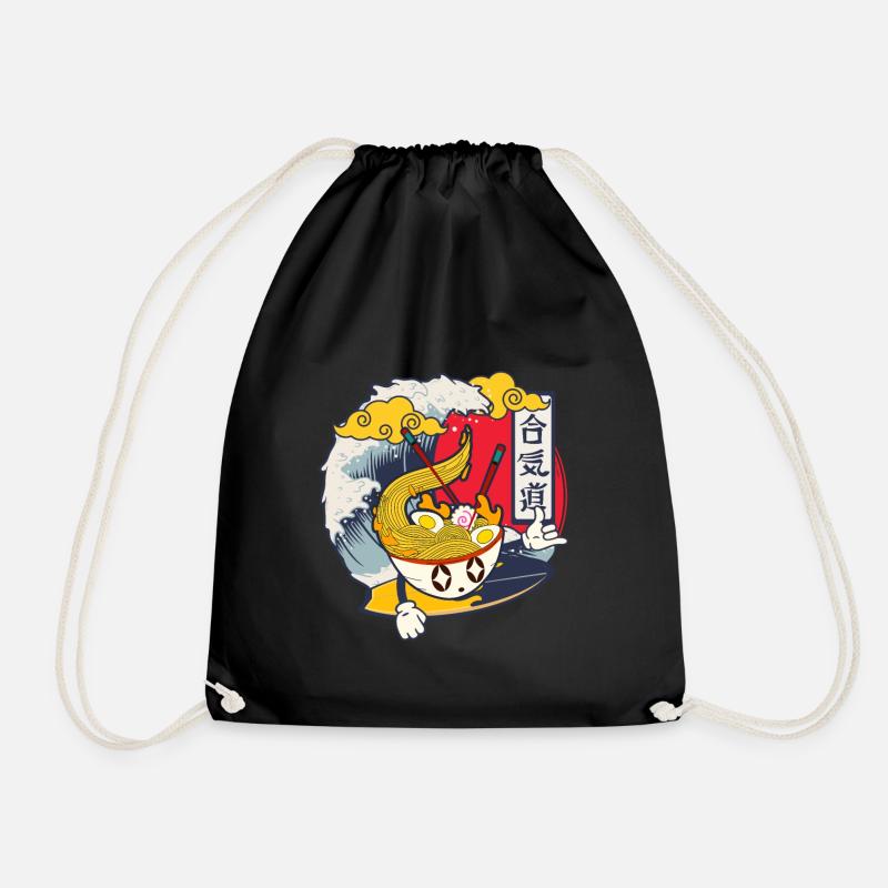 Kawaii Ramen - Turnbeutel - Schwarz