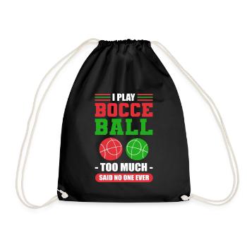 Je joue trop à la pétanque je n’ai jamais dit que personne ne jouait jamais - Sac de sport léger - noir - Devant