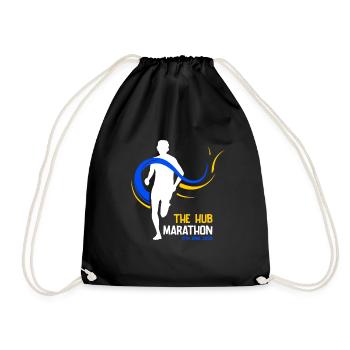 Marathon April 17, 2023 at the Hub of the Universe - Drawstring Bag - black - Front