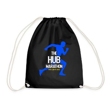 Marathon April 17, 2023 at the Hub of the Universe - Drawstring Bag - black - Front