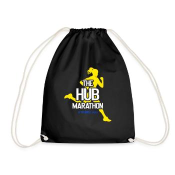 Marathon April 17, 2023 at the Hub of the Universe - Drawstring Bag - black - Front