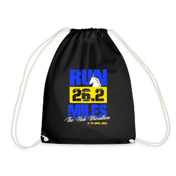 Marathon 17. April 2023 im Hub of the Universe - Turnbeutel - Schwarz - Vorne
