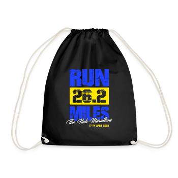 Marathon April 17, 2023 at the Hub of the Universe - Drawstring Bag - black - Front