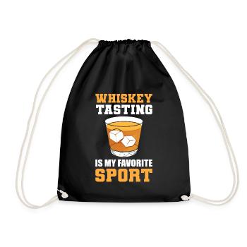 La dégustation de whisky est mon whisky sportif préféré - Sac de sport léger - noir - Devant