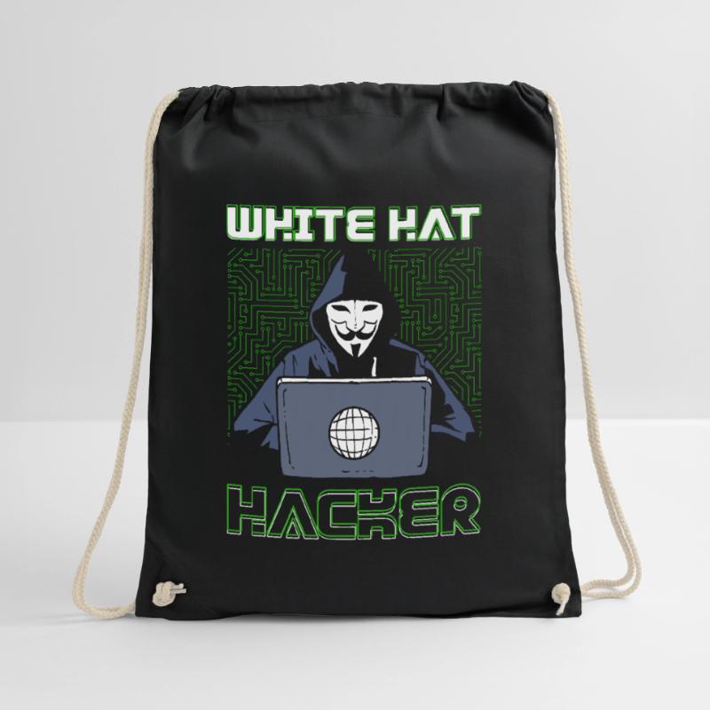 White Hat Hacker Hacking Programmation Dark Net Sac de sport léger