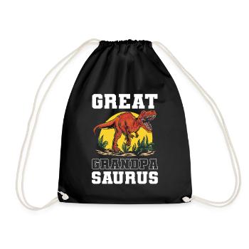 Great Grandpasaurus Great Grandpa Grandfather - Turnbeutel - Schwarz - Vorne