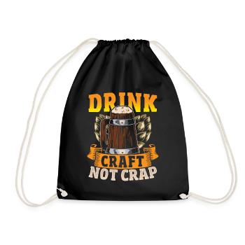 Buvez de l’artisanat et non de la merde Craft Beer Brewing - Sac de sport léger - noir - Devant