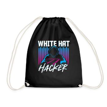 White Hat Hacker Piratage Réseau Internet - Sac de sport léger - noir - Devant