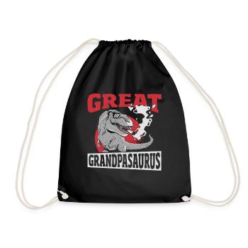 Great Grandpasaurus Great Grandpa Grandfather - Turnbeutel - Schwarz - Vorne