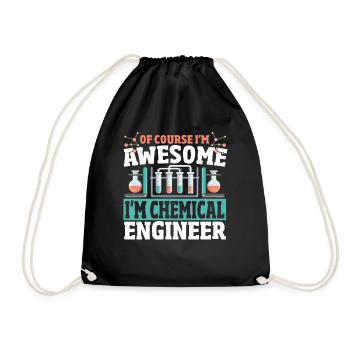 I'm Chemical Engineer Chemical Engineering Chemist - Drawstring Bag - black - Front