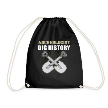 Archéologue Fouiller Histoire Archéologie Archéologie - Sac de sport léger - noir - Devant