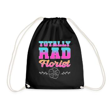 Totalement Rad Fleuriste Fleuriste Floral - Sac de sport léger - noir - Devant
