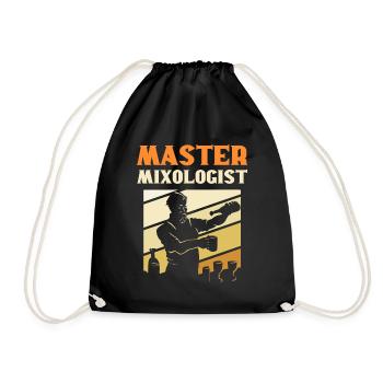 Master Mixologist Bartender Barkeeper - Turnbeutel - Schwarz - Vorne