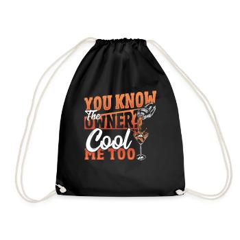 You Know The Owner? Cool Me Too Bartender - Turnbeutel - Schwarz - Vorne