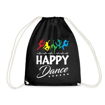 Happy Dance - Turnbeutel - Schwarz - Vorne