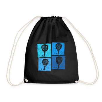 PADEL PÁDLE PADDLE-TENNIS PADEL CADEAU JOUEUR - Sac de sport léger - noir - Devant
