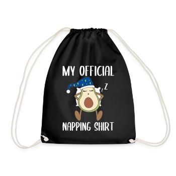 Mon cadeau officiel Nap Shirt Avocat - Sac de sport léger - noir - Devant