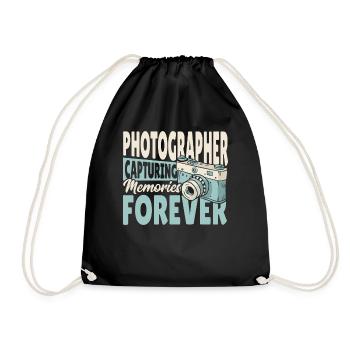Photographer Capturing Memories Forever - Turnbeutel - Schwarz - Vorne