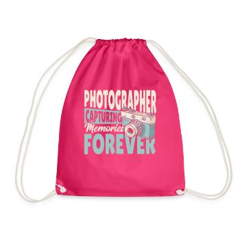 Photographe Capturer des souvenirs pour toujours - Sac de sport léger - fuchsia - Devant
