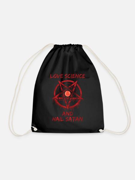 Love Science and Hail Satan - Turnbeutel - Schwarz