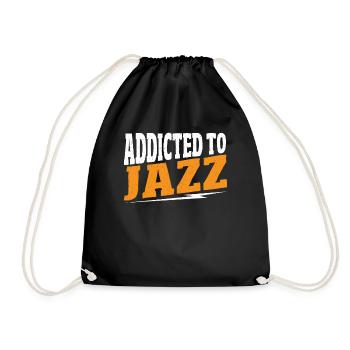 Accro au jazz jazz musique jazz jazz auditeur - Sac de sport léger - noir - Devant