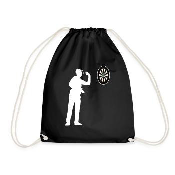 Darts Darts Player Darts Game Darts Fans Gift - Drawstring Bag - black - Front