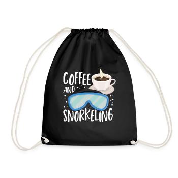 Café et plongée en apnée Snorkel Dive Plongée sous-marine - Sac de sport léger - noir - Devant