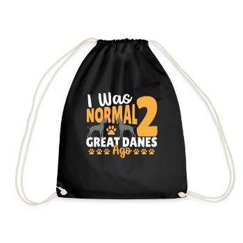 Amoureux des grands danois - Sac de sport léger - noir - Devant