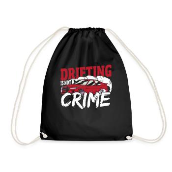 Drifting Is Not A Crime Drifting Car Racing - Drawstring Bag - black - Front