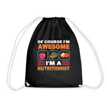 Bien sûr, je suis génial, je suis nutritionniste - Sac de sport léger - noir - Devant