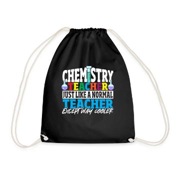 Professeur de chimie comme un professeur normal - Sac de sport léger - noir - Devant