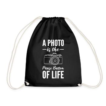 Photographe Photographe Photographie Amoureux de l’image - Sac de sport léger - noir - Devant