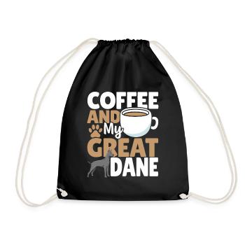 Grands Dague Chiens amoureux des chiens - Sac de sport léger - noir - Devant