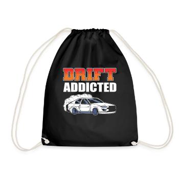 Drift Addicted Drifting Car Racing - Drawstring Bag - black - Front