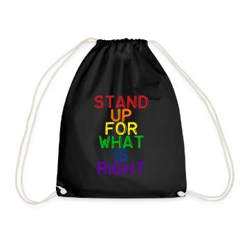Déclaration LGBT de la fierté - Sac de sport léger - noir - Devant