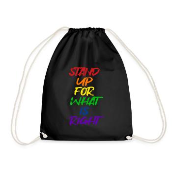 Déclaration LGBT de la fierté - Sac de sport léger - noir - Devant