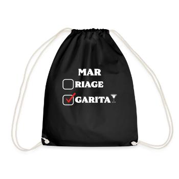 Marriage Margarita Margaritas Cocktail Drink - Turnbeutel - Schwarz - Vorne
