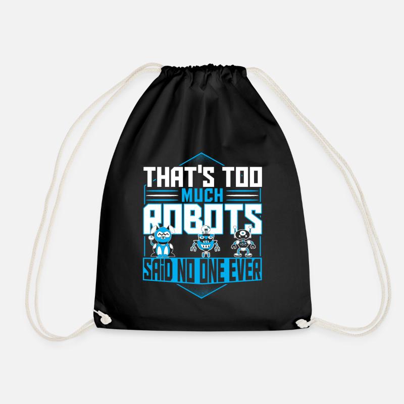 Robotik Robotik Roboter Bioengineering Digital - Turnbeutel - Schwarz