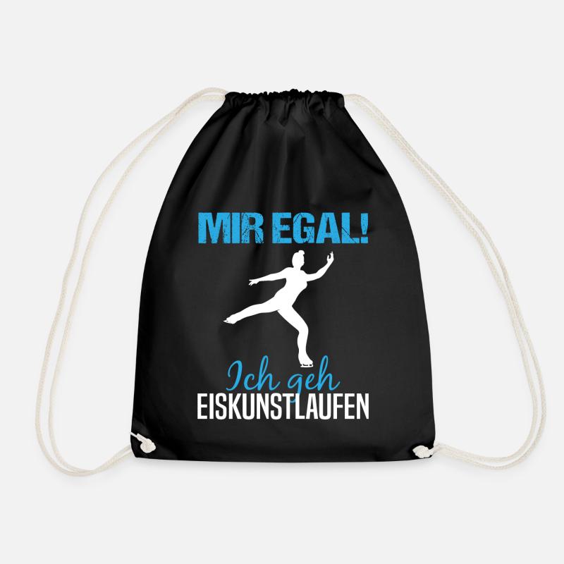 Eiskunstlauf Spruch Eiskunstläuferin Geschenk - Turnbeutel - Schwarz