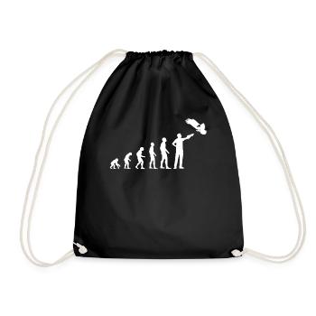 Fauconnier Oiseau de proie Evolution Cadeau de fauconnerie - Sac de sport léger - noir - Devant