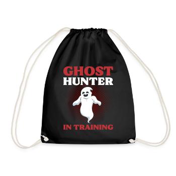 Ghost Hunter In Training Ghost Hunting Ghost - Drawstring Bag - black - Front