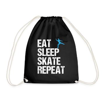 Citation de patinage artistique Cadeau de patinage artistique - Sac de sport léger - noir - Devant