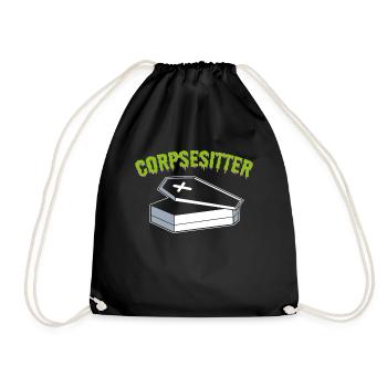 Corpsesitter Mortician Funeral Director - Drawstring Bag - black - Front