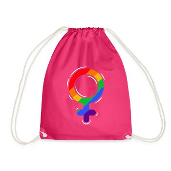Stolz LGBTQ. Stellungnahme - Turnbeutel - Fuchsia - Vorne