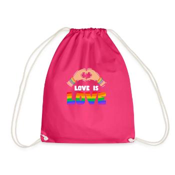 Stolz LGBTQ. Stellungnahme - Turnbeutel - Fuchsia - Vorne