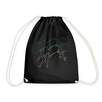 Dresseur de chiens Rétro Vintage Cadeau - Sac de sport léger - noir - Devant