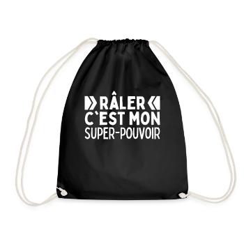 Râler C'est Mon Super Pouvoir Drôle Raleur Raleuse - Sac de sport léger - noir - Devant