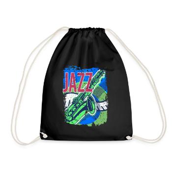 Jazz Music Improvisation Festival - Drawstring Bag - black - Front