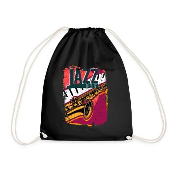 Jazz Musik Improvisation Festival - Turnbeutel - Schwarz - Vorne